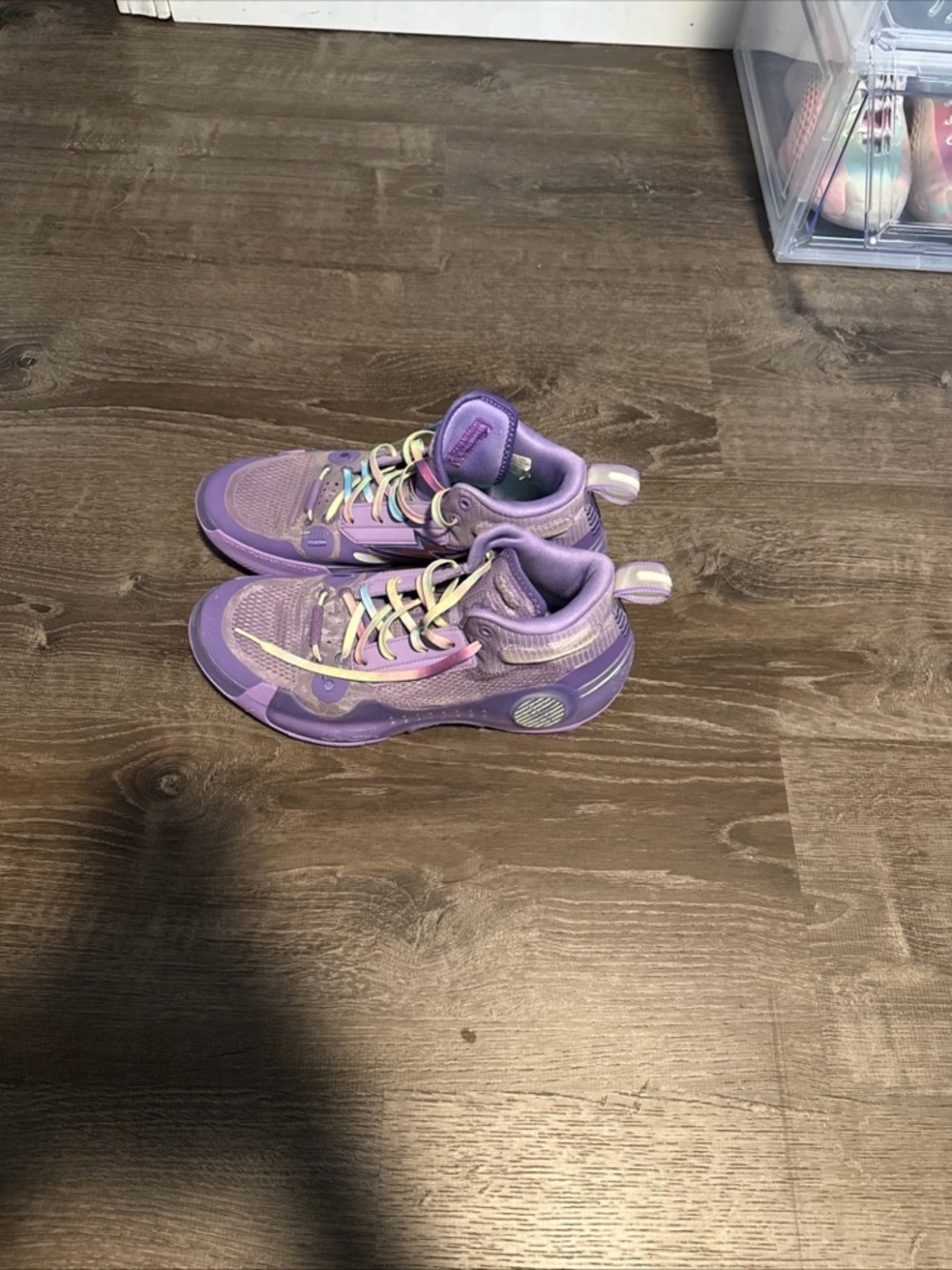 Way Of Wade 10 Lavendar Purple Basketball Sneakers Li-Nang Size 9 - Picture 4 of 4